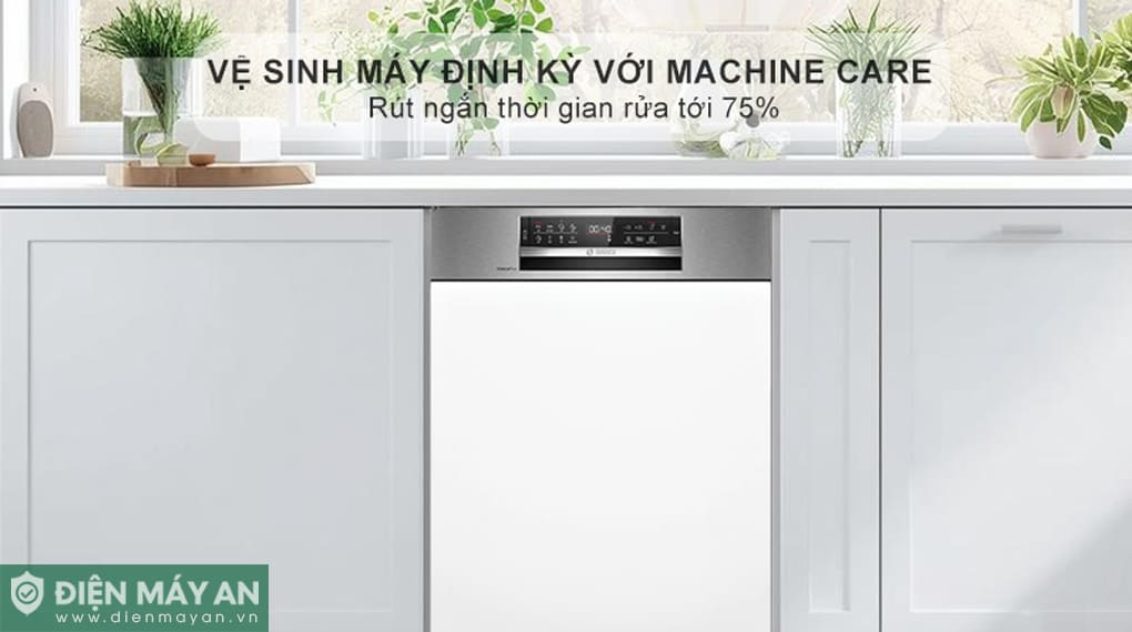 Máy rửa bát bán âm Bosch Serie 6 SMI6ECS10E